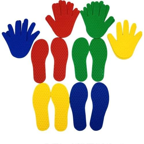 1Pair Kids Hand Foot Print Mat Tactile Massage Playmat Sensory Training Toy