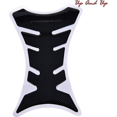 1Pcs Universal Fishbone Carbon Fiber Tank Pad Tankpad Protector Sticker Motorcycle black color