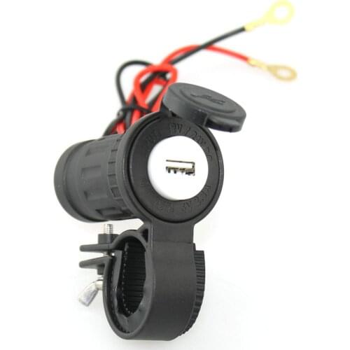 12V 4.2A Motorcycle Dual USB Charger Lighter Adapter Power Supply
