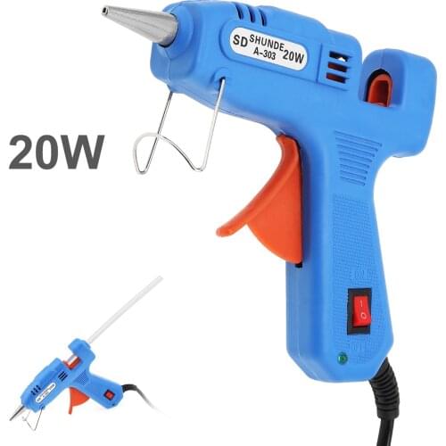 20W/110W-240V Hot Melt Glue Gun Industrial Mini Guns Thermo Electric Heat Temperature Repair Tool DIY fit for 7mm Glue Sticks