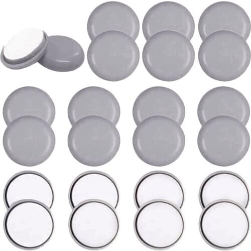 24 Pcs Furniture Sliders Gliders for Carpet Laminate Floor Sliders Self Adhesive Sofa Glider Pads for Furniture Bed