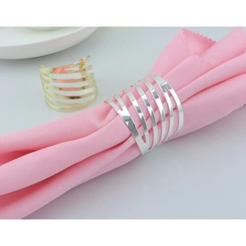 4pcs/lot Silver plated through flower napkin ring, metal napkin rings, napkin holder, Hotel wedding table Decoration items