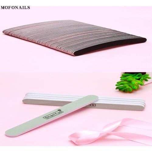 50PCS/lot 100/180 Sanding Nail Files Washable Polishing Double Sides Buffer File Sandpaper Professional Pedicure Nail Tools File