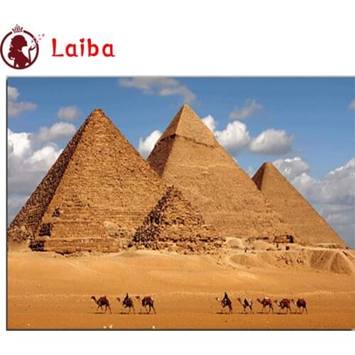 5D square round stones Egyptian desert pyramids full diamond embroidery crystal diamond painting mosaic diy pattern home decor