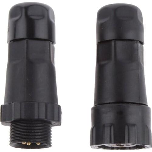 Aviation 4 Pins Assembled Electrical Male Female Adapter 5A IP68 Waterproof
