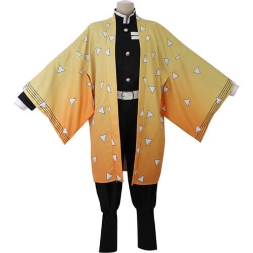 Agatsuma Zenitsu Cosplay Costume Christmas Event Party Costumes Demon Slayer Blade My Wife Zenyi Clothes Set Cosplay Anime