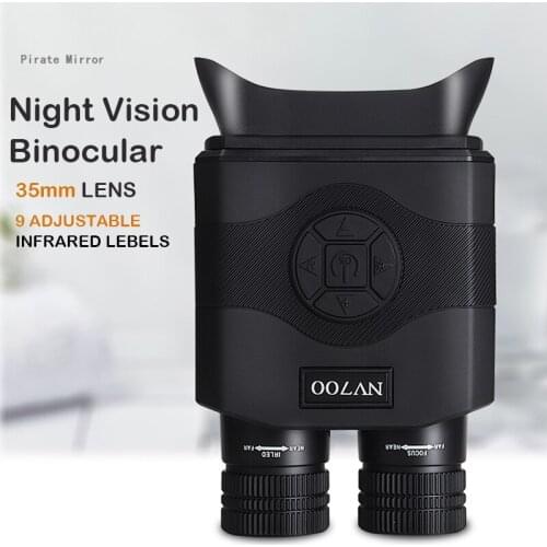 8X Night Vision Binoculars, USB Rechargeable Large Screen High-Definition Infrared Binoculars for Bird Watching Wildlife Viewing