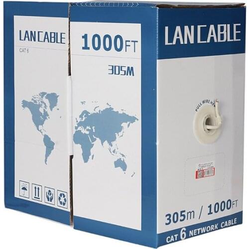 CAT6 305 METERS 23 AWG UTP CU 100 COPPER 0.41 MM POWERMASTER