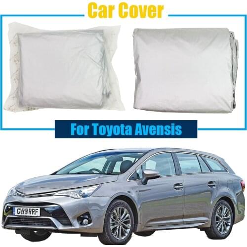 Cawanerl New Car Cover Vehicle Outdoor Sun Rain Snow Resistant Protector Anti UV Dust Proof Cover Sun Shade For Toyota Avensis