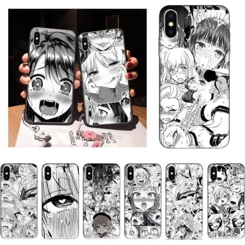 PXCEHNG Hentai Anime Girl Face Phone Case For iPhone 12 Mini 11 Pro XS Max X XR 7 8 Plus