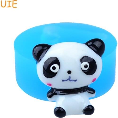 DYL375U 22.2mm Panda Silicone Mold - Animal Mold Food Grade, Fondant, Cake Decorating Tools, Candy, Chocolate, Resin Clay Mold