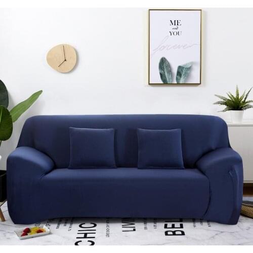 47Elastic White Sofa Cover Stretch Tight Wrap All-inclusive Sofa Covers for Living Room Couch Cover Chair Sofa Cover Pillow Case