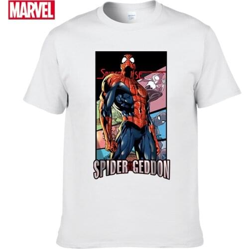 Marvel The Avengers Spider Man t-shirt Comfortable Breathable 100% cotton Fashion graphic t shirts for men Summer Tops #114