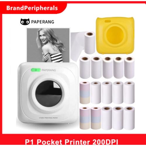 PAPERANG P1 Pocket Printer BT Wireless Thermal Printer Portable Mobile Printer 200dpi for Photo Picture Receipt Memo Note Label