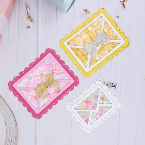 KLJUYP Envelope Shakers Metal Cutting Dies Scrapbook Paper Craft Decoration dies scrapbooking