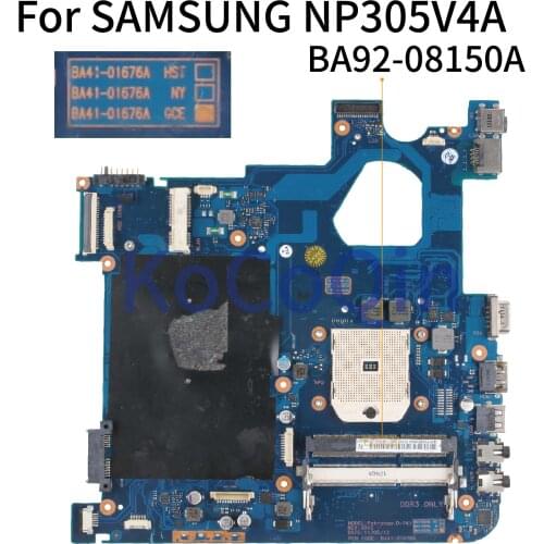 KoCoQin Laptop motherboard For SAMSUNG NP305V4A NP305V5A Mainboard BA41-01676A BA92-08150A DDR3