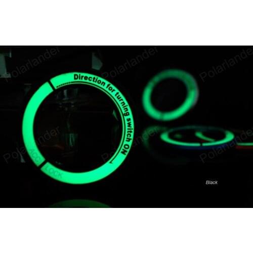 Ignition Switch Cover for H/yundai K/ia K2 K3 K5 S/portage R S/portage Car Styling 3D Glow Lumunous Key Ring Hole Sticker