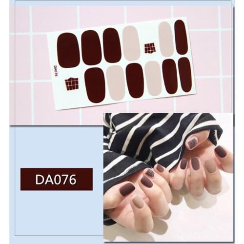 19 Types Nail Polish Stickers Self-Adhesive Full Wraps Gradient Cute Animals Pattern Nail Art Decals Strips Manicure Tools HOT