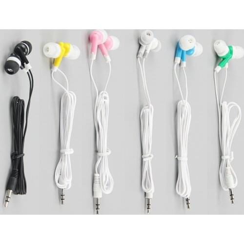 Low-cost Cheapest Disposable Earphones Headphone for Bus Train Plane One Time Use for Museum Library Company Gift 500pcs/lot