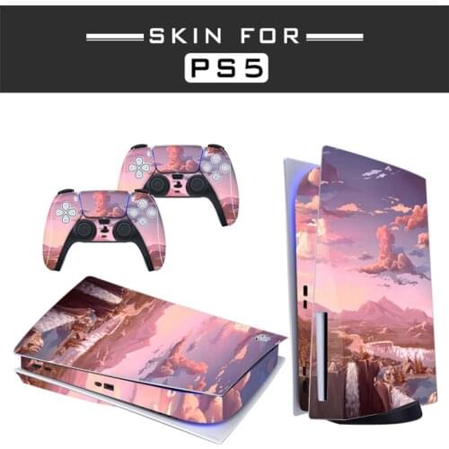Newest Pattern PS5 Standard Disc Edition Skin Sticker Decal Cover for PlayStation 5 Console & Controllers PS5 Skin Sticker Vinyl