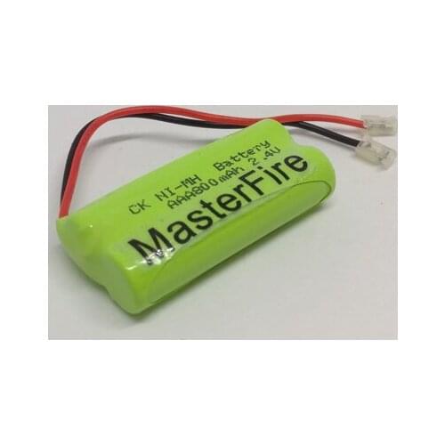 MasterFire Original 2.4V AAA 800mAh Rechargeable Ni-MH Battery Cordless Phone NiMH Batteries Pack With Plugs