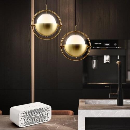 Modern Pendant Lights Black Glass Ball Pendant Lamp Long Line Hanging Lamp For Kitchen Living Room Nordic Globe Light Fixtures