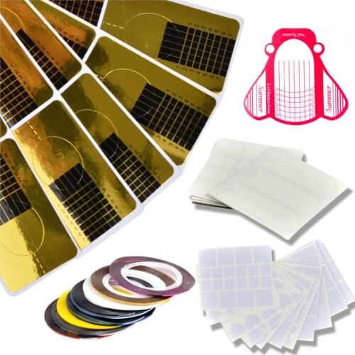 Nail Art Tools Nail Extension UV Gel Tips Extension Builder Form Guide For Nail Extension Stencil Manicure Tools