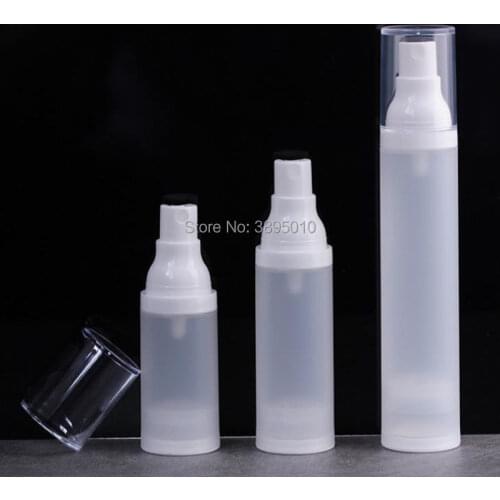 15ml 30ml 50ml Airless Spray Vacuum Bottle Empty Plastic Refillable Perfume Toiletries Container F890