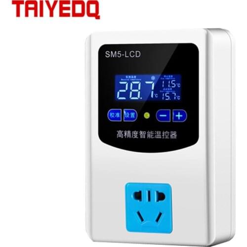 High precision Intelligent digital display electronic temperature controller Temperature Controller Socket 220V