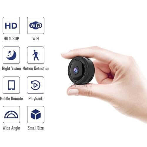 Wifi Mini Camera 1080P HD Video Gizli Kamera CCTV IP Cam Remote Night Vision Motion Sensor Magnetic Body Microcamera Camcorder