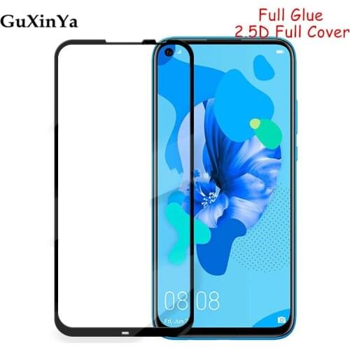 Screen Protector Glass Huawei P20 Lite 2019 Full Glue Tempered Glass For Huawei P20 Lite 2019 Full Cover Toughened Glass Nova 5i