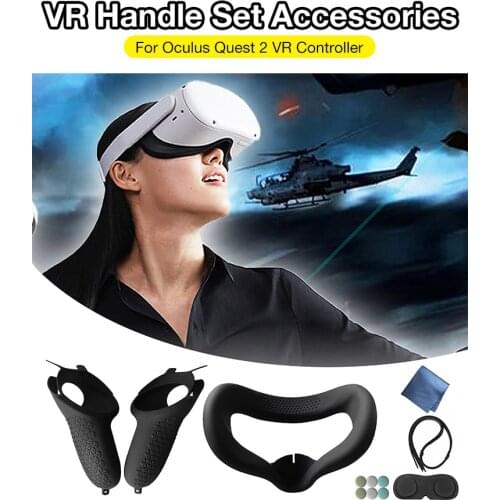 VR Accessories Protective Cover For Oculus Quest 2 VR Touch Controller Case With Knuckle Strap Handle Grip For Oculus Quest 2