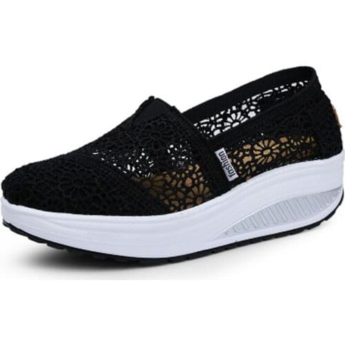 Womens Sneakers Sport Woman Running Shoes Mother Gift Summer Breathable Walking Shoes Outdoor Mesh Antislip Comfort Light Flats