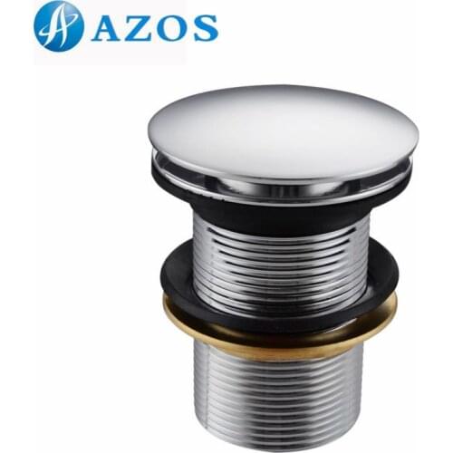 1 1/2-Inch Bathroom Sink Faucet Vessel Vanity Pop Up Drain Stopper without Overflow Polished Chrome XSQ001