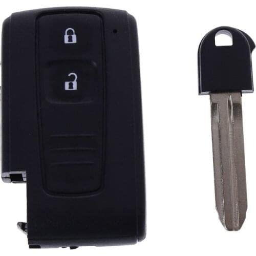 2 Buttons Remote Smart Car Key Case Cover For Toyota Prius Corolla Verso Toy43 Uncut Blade
