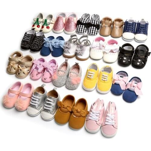 Pattern Baby Boy First Walker Shoes 3 Pairs Fashion Girls Moccasins Newborn Soft Shoe Baby Prewalker Toddler Sandals