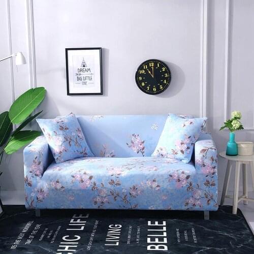 40 1/2/3/4 Seat Printed Sectional Stretch Sofa Slipcovers Elastic Stretch Sofa Cover For Living Room Couch Cover Armchair Cover