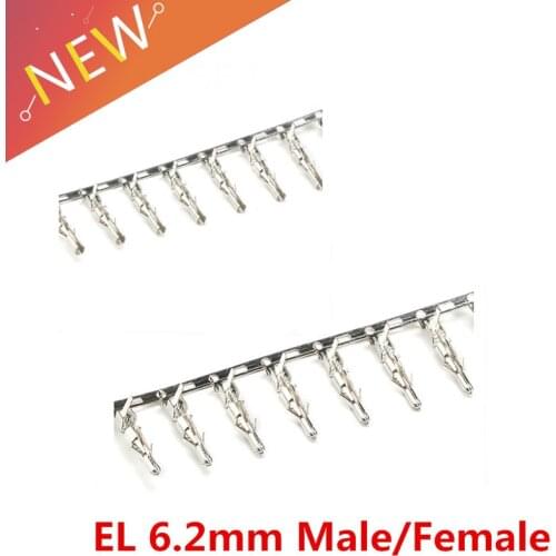 50pcs/lot Big Tamiya EL 6.2MM Male/Female Terminals Connector Large Tamiya For 1/2/3/4/6/9 Pin Male Female Socket Plug