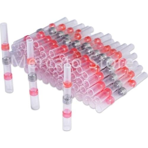 500/100PCS Solder Seal Wire Connectors - Heat Shrink Solder Butt Connectors - Solder Connector Kit - Automotive Marine Insulated
