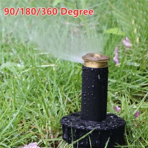 90/180/360 Degree Popup Sprinklers Automatic Stretching Pure Copper Lawn Buried Head Garden Irrigation Yard Waterting Tool