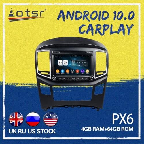 AOTSR Car GPS NAVI PX6 For Hyundai H1 Android 10.0 Car Navigation Touch Screen Octa Core Car Radio Play