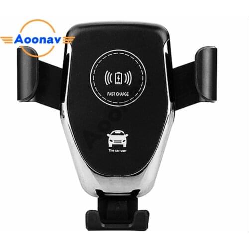 10W fast charging mobile phone holder infrared wireless car charger Gravity clamping fast charging stand for iPhone Samsung