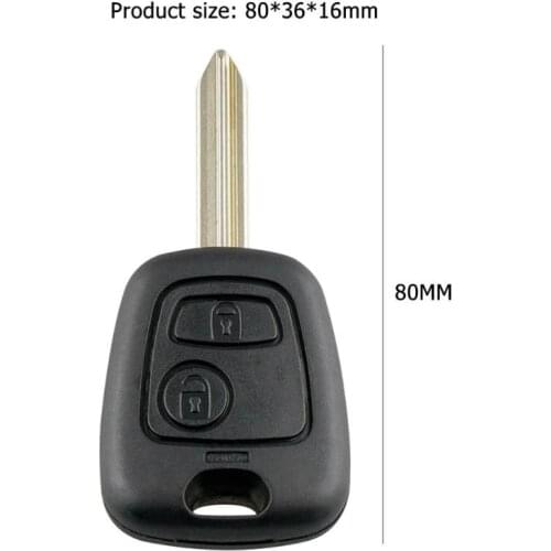 VODOOL 2 Buttons Remote ABS Car Key Fob Case Blank Key Shell for Citroen Saxo Berlingo Car Flip Key Fob shell blank folding