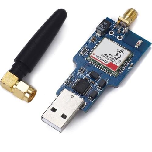 USB to GSM Module Quad-band GSM GPRS SIM800 SIM800C Module for Wireless Bluetooth SMS Messaging With Antenna