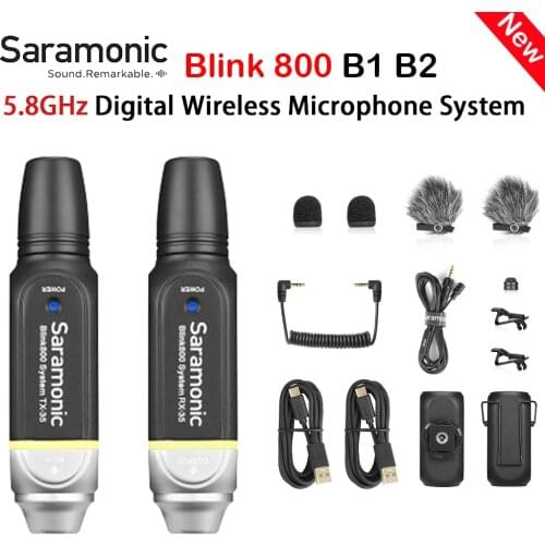 Saramonic Blink 800 B1 B2 B3 5.8GHZ Digital Wireless Microphone System For Electronic Instrument Camera Mixers Professional Mic