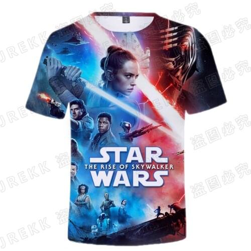 Disney Star Wars 3D Print T Shirt Men Women Children Casual Short Sleeve Streetwear Tops Boy Girl Kids Cool Short Sleeve Tee