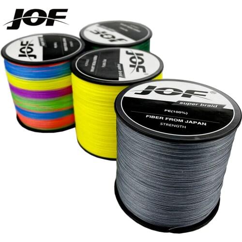 JOF 300M 12 Strands Multicolour PE Braided Wire Multifilament Super Strong Fishing Line