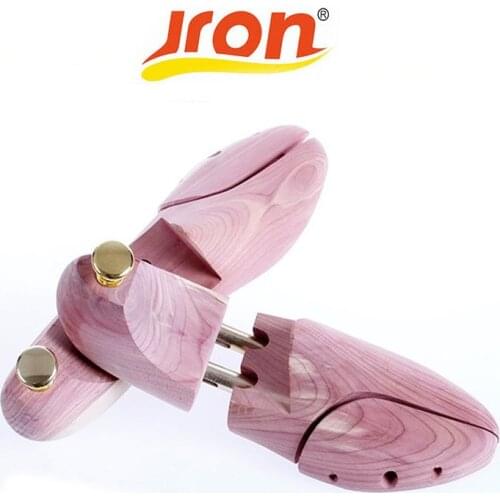 Jron 1 Pair 100% Natrual Cedars Men Wooden Shoe Tree Stretcher Shaper Keeper Adjustable Width Wooden Shoe Tree Stretcher Shaper