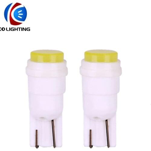 KD 100PCS*Ceramic Clearance Lights T10 194 168 LED W5W COB 1.5W 6000K DC12V White Yellow Green Blue Red Reading Lights