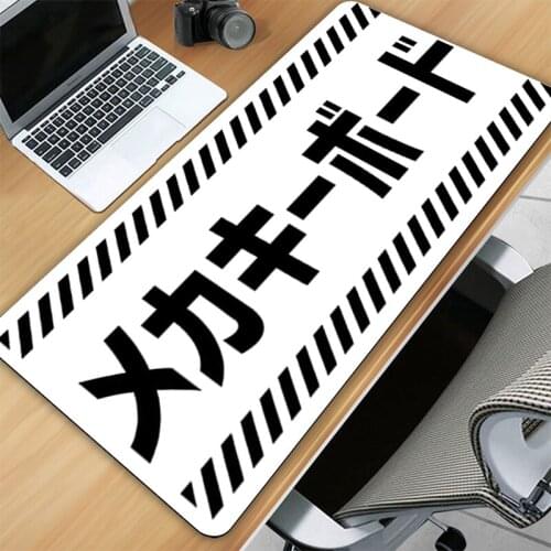 PC Gamer Cabinet Japanese Mousepad Cute Mouse Pad White Deskmat Table Mat Carpets Gaming Accessories Mausepad Large Mouse Pad